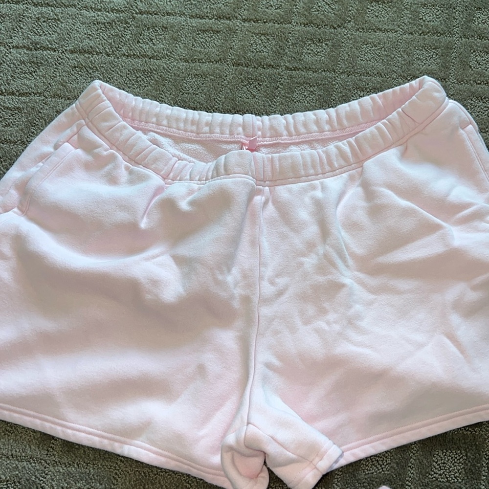 SKIMS Light Pink Cozy Lounge Shorts